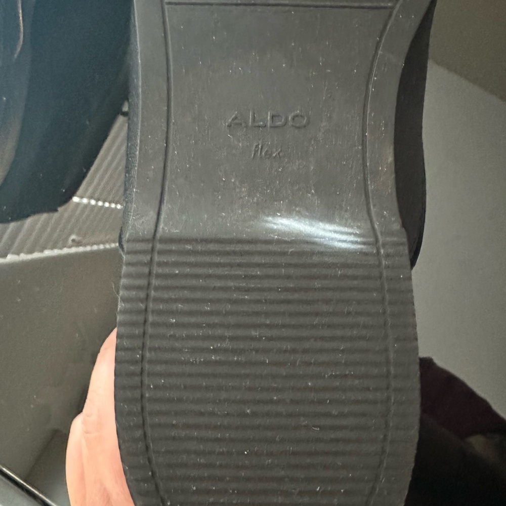 Aldo Black Shoes Size 12 Men’s Oxford Used - Picture 7 of 8